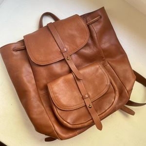Madewell The Transport Rucksack Leather Backpack